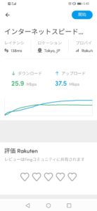 高速通信モード時の速度